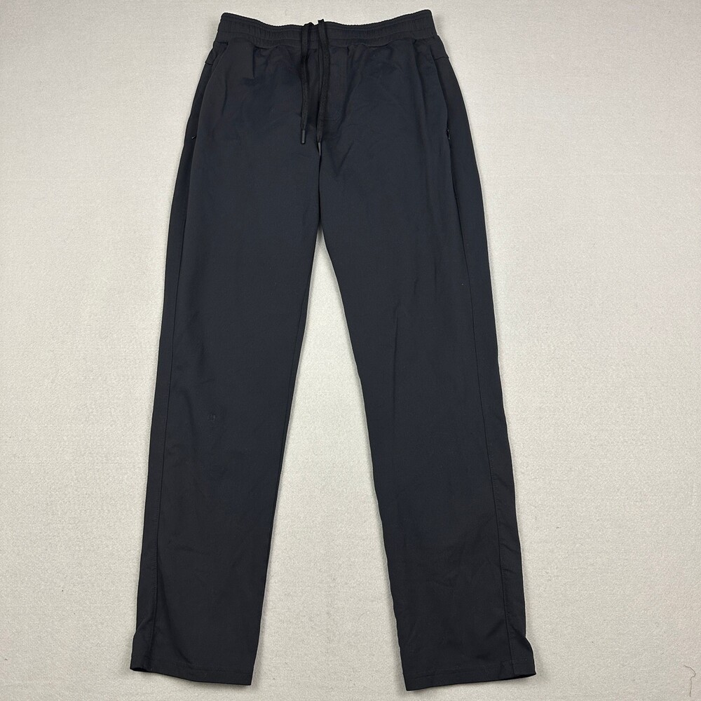 Public Rec Pants Men 32 Black All Day Every Day Drawstring Stretch Casual *